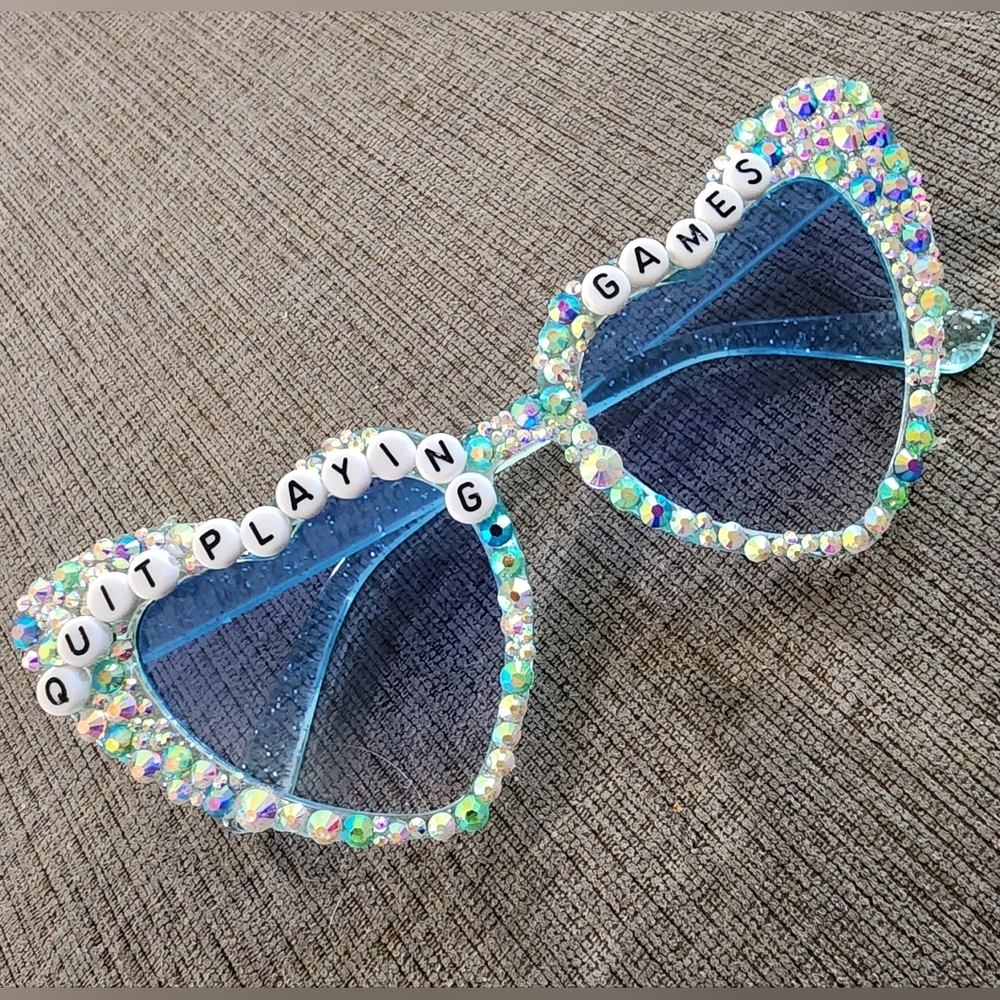 Backstreet Boys Bling Sunglasses Crystal Lyric Sphere Tour Custom Heart Set Of 4 - Picture 4 of 17